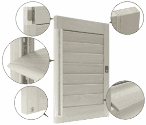 Diagram showing how shutters work